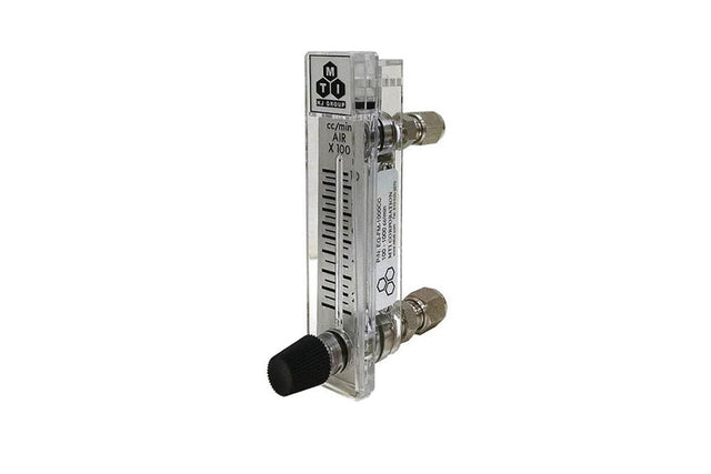 Compact Direct Read Flow Meter, Max 5000 cc/min. with two male fittings - EQ-FM-5000CC-LD - Thasar Store