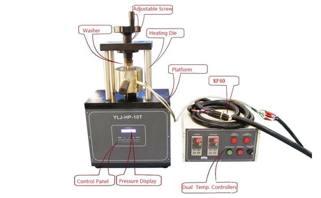 10T Electric Mechanic Press with WC Heating Dies (550ºC Max) - YLJ-HP-10T - Thasar Store