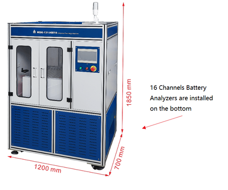 Automatic Hot-Press w/ Battery Analyzers (16, 64 or 128 Channels) for Pouch Cell SEI Formation - MSK-131-AM - Thasar Store