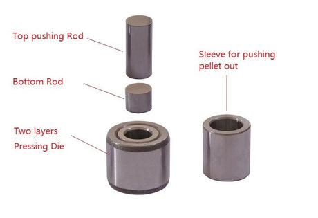 Small 10 mm I.D. Dry Pellet Pressing Die For Hi-throughput Pressing - EQ-Die-10S - Thasar Store