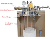 1700C Electrolytic Furnace with 80mm Alumina Tube & 3 Graphite Electrodes - VEF-1700 - Thasar Store