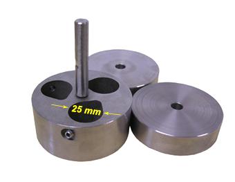 3" Polishing Sample Holder with Three 1" Holes & Two Dead Weights for Metallurgraphy - EQ-PF-3H1 - Thasar Store