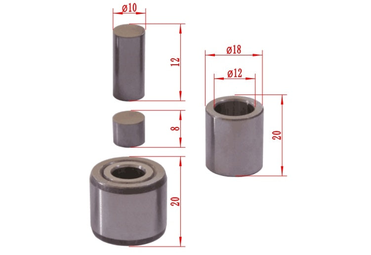 Small 10 mm I.D. Dry Pellet Pressing Die For Hi-throughput Pressing - EQ-Die-10S - Thasar Store