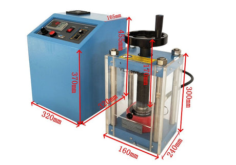 40T Lab Press with Programmable Electric Hydraulic Pump - YLJ-40TA-PE - Thasar Store