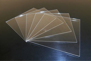 BK7 (Schott) glass substrates 25.4mm x 25.4 mm x 0.5 mm, Surface Quality: (60/40) - BK7Glass252505S2optUS - Thasar Store