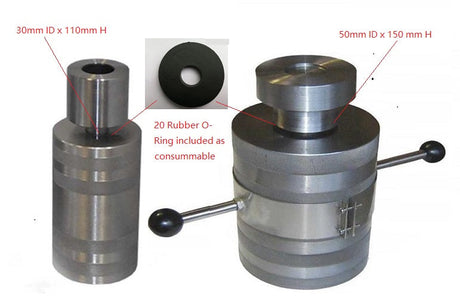 500 MPa CIP Die Set ( 30 or 50 mm ID.) for Cold Isostatic Press - EQ-CIP500-DIE - Thasar Store