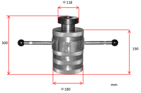 500 MPa CIP Die Set ( 30 or 50 mm ID.) for Cold Isostatic Press - EQ-CIP500-DIE - Thasar Store