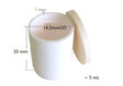 Alumina Crucible: High Purity 14.5 dia.x 30H mm (5 ml) Cylindrical with Lid - EQ-CA-D14H30 - Thasar Store