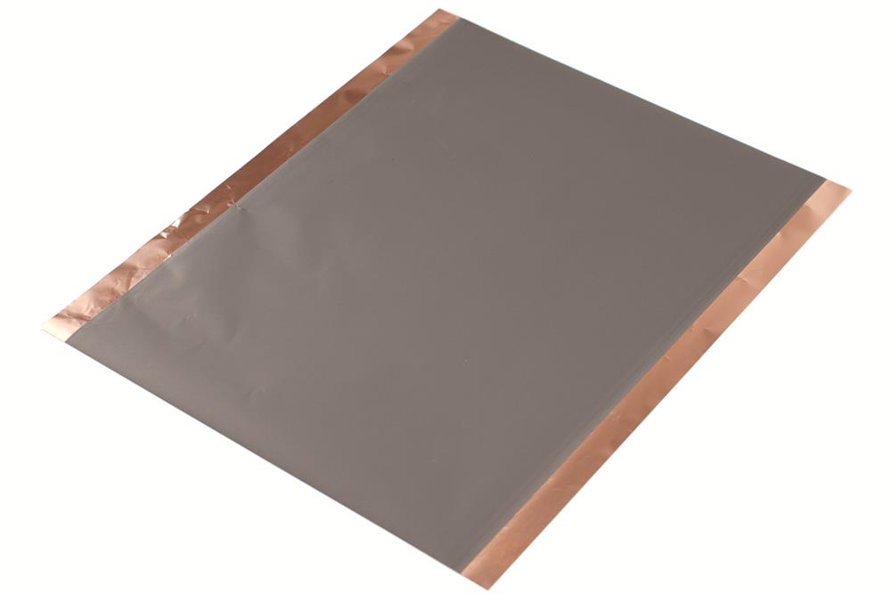 Li-Ion Battery Anode - Silicon-Carbon (Si/C) Single-Side Coated on Cu Foil (241 L x 200 W x 0.05 T mm), 5 sheets/bag - bc-cf-241SiC-ss - Thasar Store