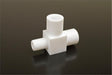 Polyfluortetraethylene (PTFE) "T" Piece M14 x 1.5 Top Port, 1/4 BSP Male & Female - EQ-TP1-PTFE - Thasar Store