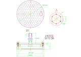 8'' Dia. Pinned Shower Head for CVD Depositions - EQ-SH-8 - Thasar Store