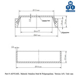 AG7 (L927, LR57, 357/395 ) Coin Cell Case (9.5 x 2.7 T,mm) Made of SS304, 100 pcs/pck-AG7CASE - Thasar Store