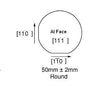 Undoped AlN Template on Silicon ( Si <111> P type ) 5mmx5mm x 200 nm - FmAlNonSiBc050505S1FT200nm - Thasar Store