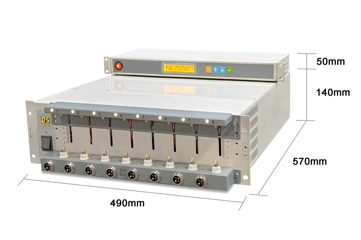 8 Channel Battery & Supercapacitor Analyzer (5 mA - 12A up to 5V) w/ Laptop Software - BST8-12 - Thasar Store