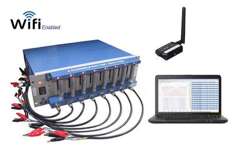 8 Channel Battery Analyzer (0.005 -1 mA, up to 5V) w/ Laptop Software & Optional WIFI Control - Thasar Store