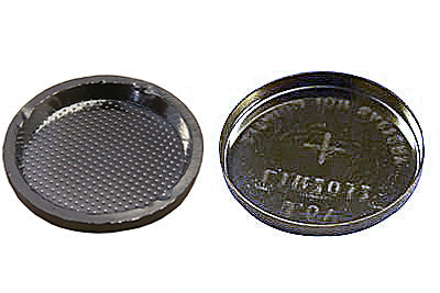 Platinum-Coated CR2032 Button Cell Cases (20d x 3.2mm) with O-ring, 1 pair-CR2032-CASE-Pt - Thasar Store