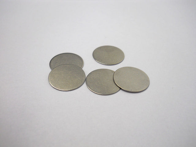 Aluminum Spacer for CR20XX Cell (15.5mm Dia. x 0.4mm) - 60 pcs/pck - CR20-Spacer-AL - Thasar Store