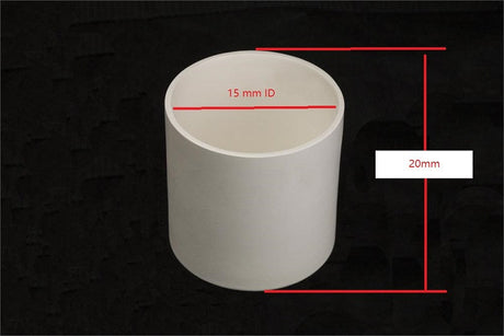 Y2O3 Crucible: 18 OD x 15 ID x 20 H, mm ( 4 ml ) for Ti Alloy - CY18D20H - Thasar Store