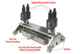 Dual Slot Die Film Applicator with Rollers (150 mm Coating Width ) - SEKTQ150DSD - Thasar Store