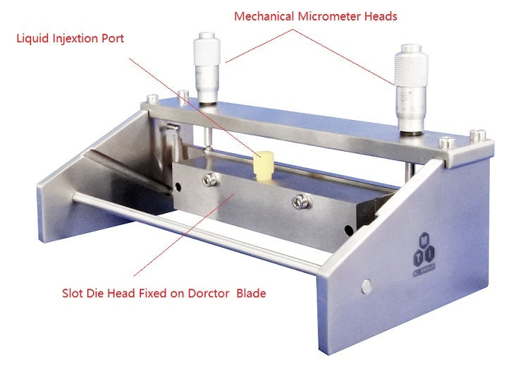 Hybrid Film ApplicatorDoctor Blade (250mm) + Slot Die (200mm) Head - HDS-250-200 - Thasar Store