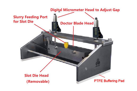 Hybrid Film ApplicatorDoctor Blade (250mm) + Slot Die (200mm) Head - HDS-250-200 - Thasar Store