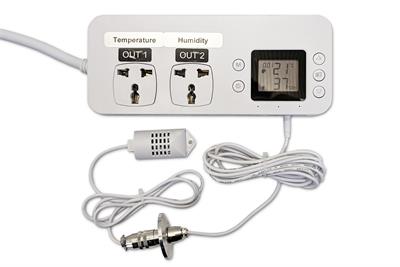 Humidity & Temperature Monitor with Detachable Probe and KF-25 feedthrough - EQ-RH-606B - Thasar Store