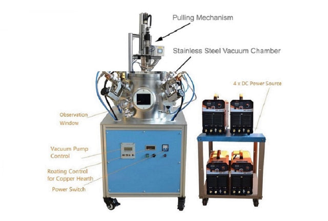 Crystal Grower from Four Electrodes Arc Melting up to 3000C - EQ-SKJ-ARC - Thasar Store