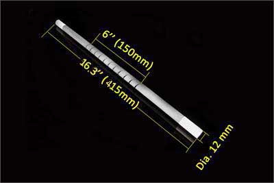 1650°C Grade Kanthal GLOBAR-SG SiC Heating Element( 6" heating zone x 410mm L ) - 1600sp-HEL-6-410-LD - Thasar Store