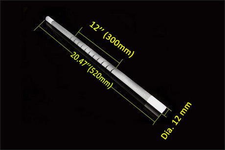 1650°C Grade Kanthal GLOBAR SG SiC Heating Element (12" Heating Zonex520mmL ) - 1600sp-HEL-12-LD - Thasar Store