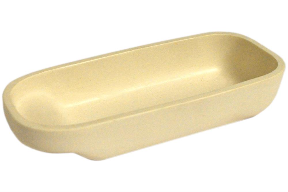 Zirconia Crucible: High Purity 100 x 42 x 18 mm Combustion Boat with 4000F working Temperature - EQ-CZ-L100W40H18 - Thasar Store