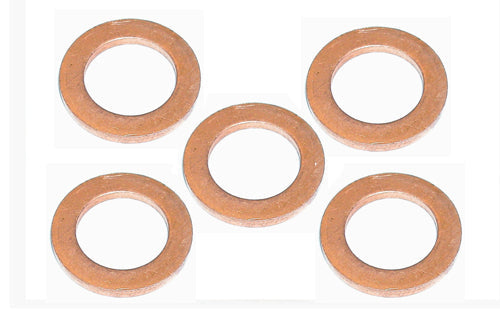 Copper gasket for threaded joint (1/4BSPP) - EQ-ORing-Cu11 - Thasar Store