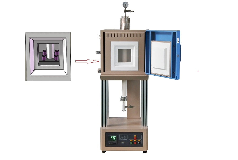 Hybrid High Temperature Tube & Box Furnace (1700 C, 2" OD ) - GSL-1700X-50VTB - Thasar Store