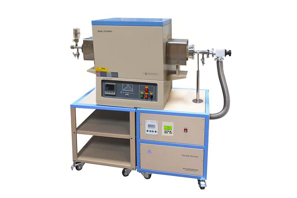 1700C Tube Furnace with Precision Vacuum Pressure Regulating System (E-4 torr) - GSL-1700X-PRY-UL-LD - Thasar Store