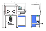 1500C Atmosphere Controlled Quenching Furnace with Glovebox - OTF-1500X-VGB - Thasar Store