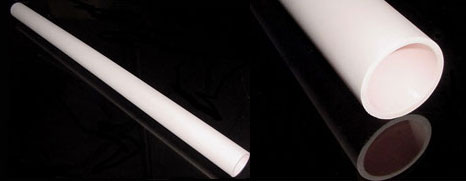 2 3/8"x48" (60 ODx54 IDx1200mm L) Alumina Ceramic Tube with Central Block Zone - TA-60D-M1200-R - Thasar Store