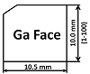 GaN -Single Crystal Substrate,N-type, (0001), 10x10.5x0.3 mm , 2SP - Thasar Store