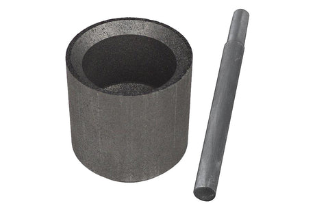 Graphite Crucible:80 mm OD x 60 mm ID x 83mm Height with 9.5mm pour hole for casting and Sealing Rod- EQ-GR6083-LD - Thasar Store