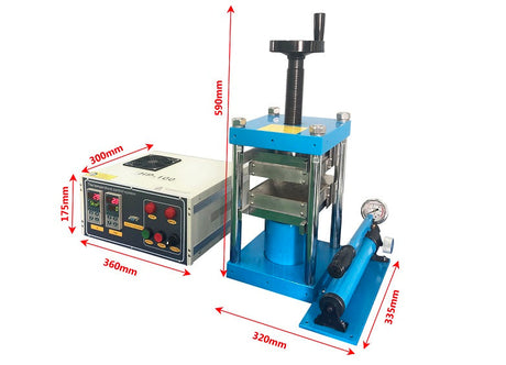 500°C or 750°C 24T Laminating Hot Press (135x135 mm) with Dual Temp. Controller-YLJ-HP100-XX - Thasar Store