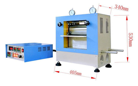 8" Width PTFE Rolling Press w/ Digital Pressure Display for Lithium Lamination - MSK-HRP-8-PTFE - Thasar Store