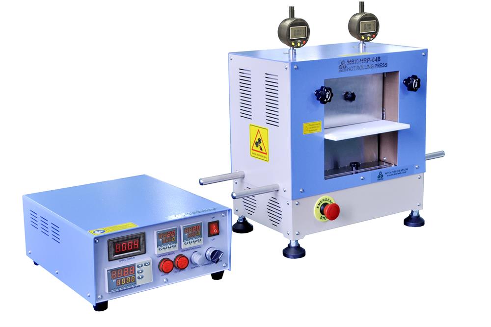 8" Width PTFE Rolling Press w/ Digital Pressure Display for Lithium Lamination - MSK-HRP-04C-PTFE - Thasar Store