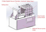 High Temperature & High Vacuum Oven (900°C Max. 18x18x18, 90 Liter) with Sliding Door- HTVO-90 - Thasar Store