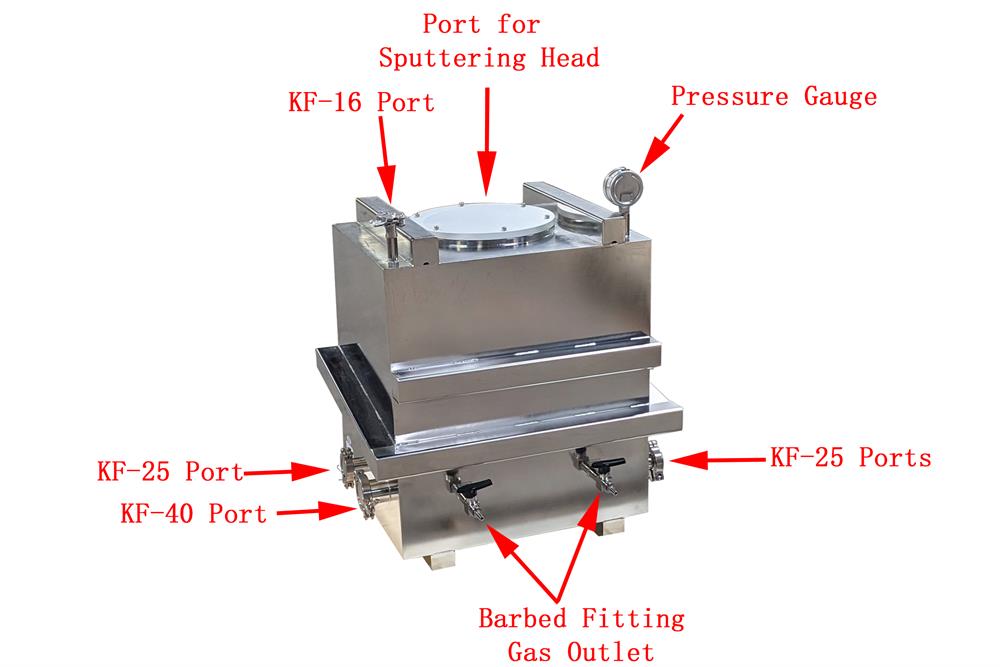 High Vacuum Chamber (18"x17" x20") with Window For DIY Sputtering coating system - HVC-SS - Thasar Store