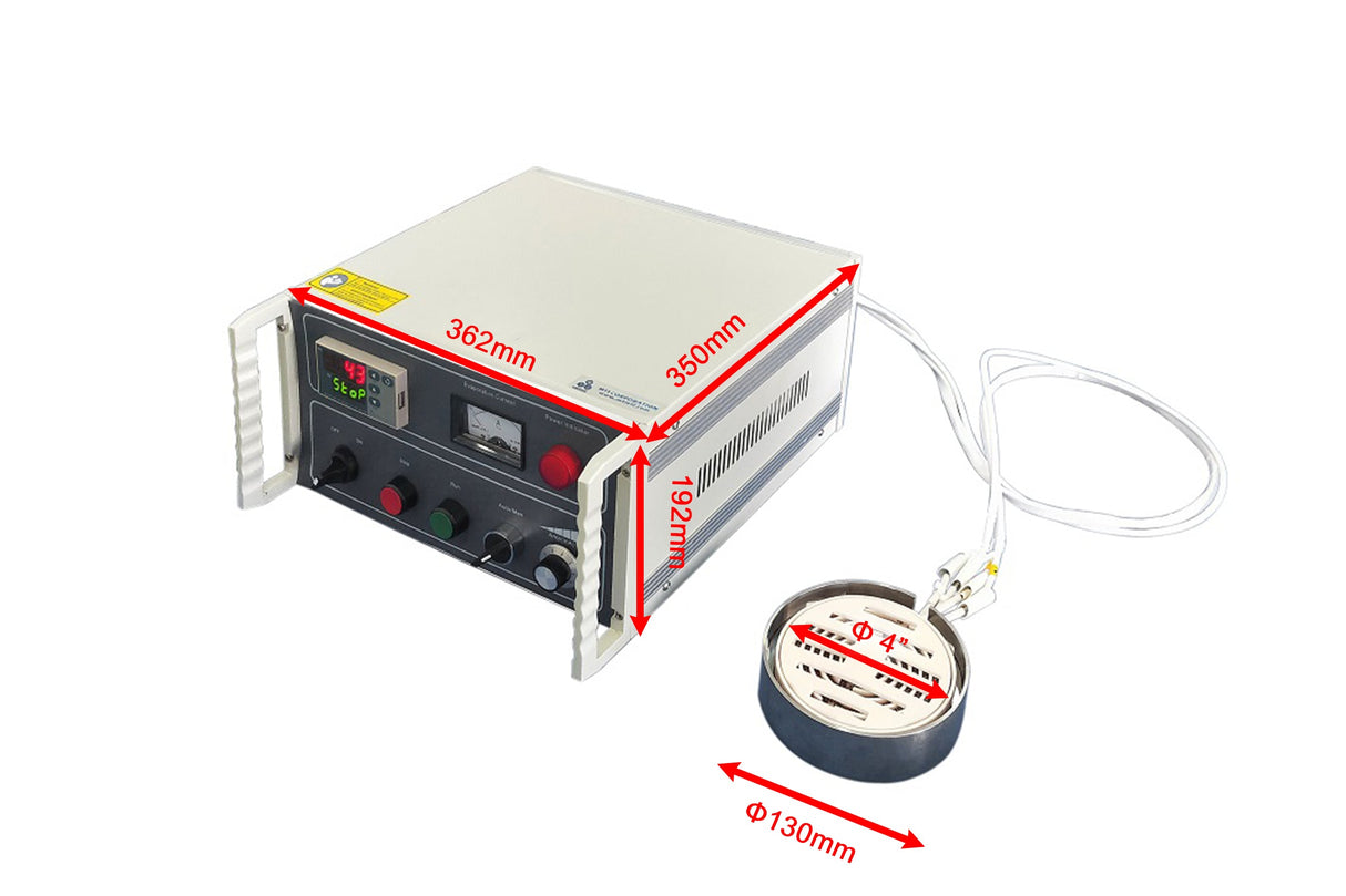 4" Dia. High Vacuum Heating Plate upto 800C for Sputtering Coater DIY - HVHP-100 - Thasar Store