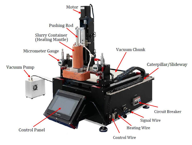 Slot Die Sheet Coater w/ Vacuum Chuck (W200XL300 mm) and Optional Heating - MSK-AFA-PD200 - Thasar Store