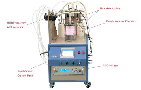 800°C Plasma Enhanced Atomic Layer Deposition (PE-ALD) System W/ 4" Rotary Stage - ALD-800X-4-PE - Thasar Store