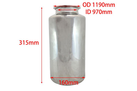 Stainless Steel Tank (5 L) for 3D Movement Dry Powder Mixer SYH-5 - Thasar Store