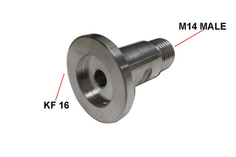 Adapter KF-16 to Thread Size Fitting (To Welch Vacuum Pumps) - EQ-KF16 - Thasar Store