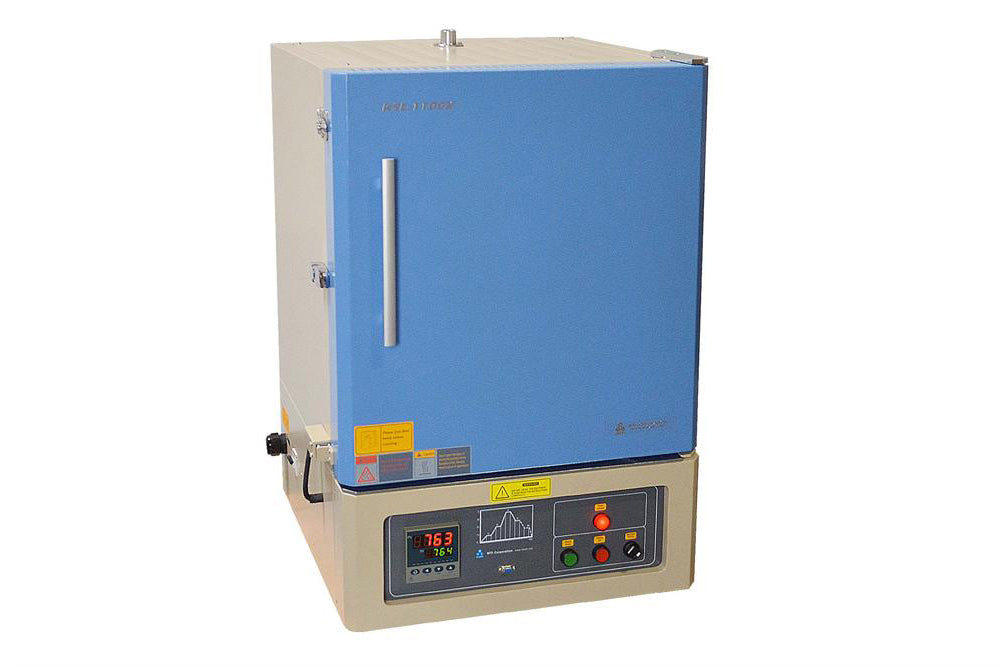 Large Muffle Furnace (16x16x16", 64 L,1100°C max ) with Programmable Controller & Venting Port - KSL-1200X-L - Thasar Store