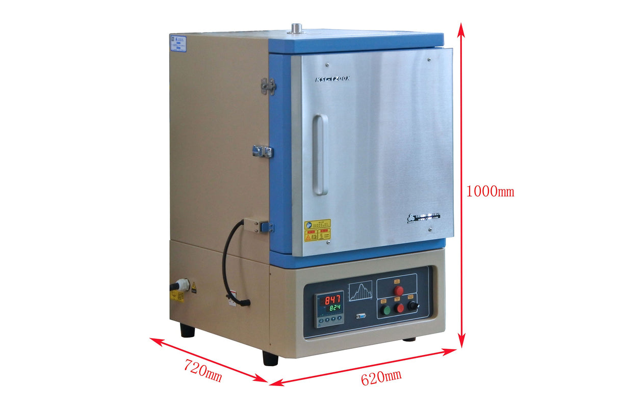 5-Side Heating Muffle Furnace (300x300x300mm, 27L, 1200 max) KSL-1200X-M5 - Thasar Store