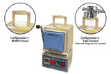 1000°C Compact Muffle Furnace with Programmable Controller & 2" Hole on Top - KSL1100XST - Thasar Store